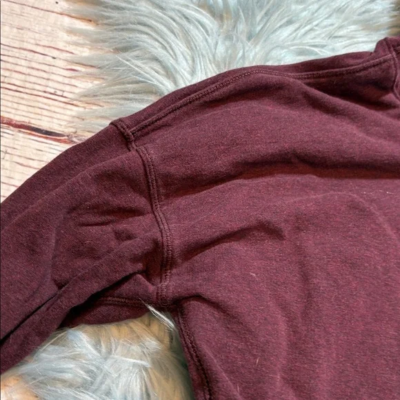 Lululemon Stress Less Hoodie in Heathered Bordeaux Drama sz 8 - Picture 3 of 8